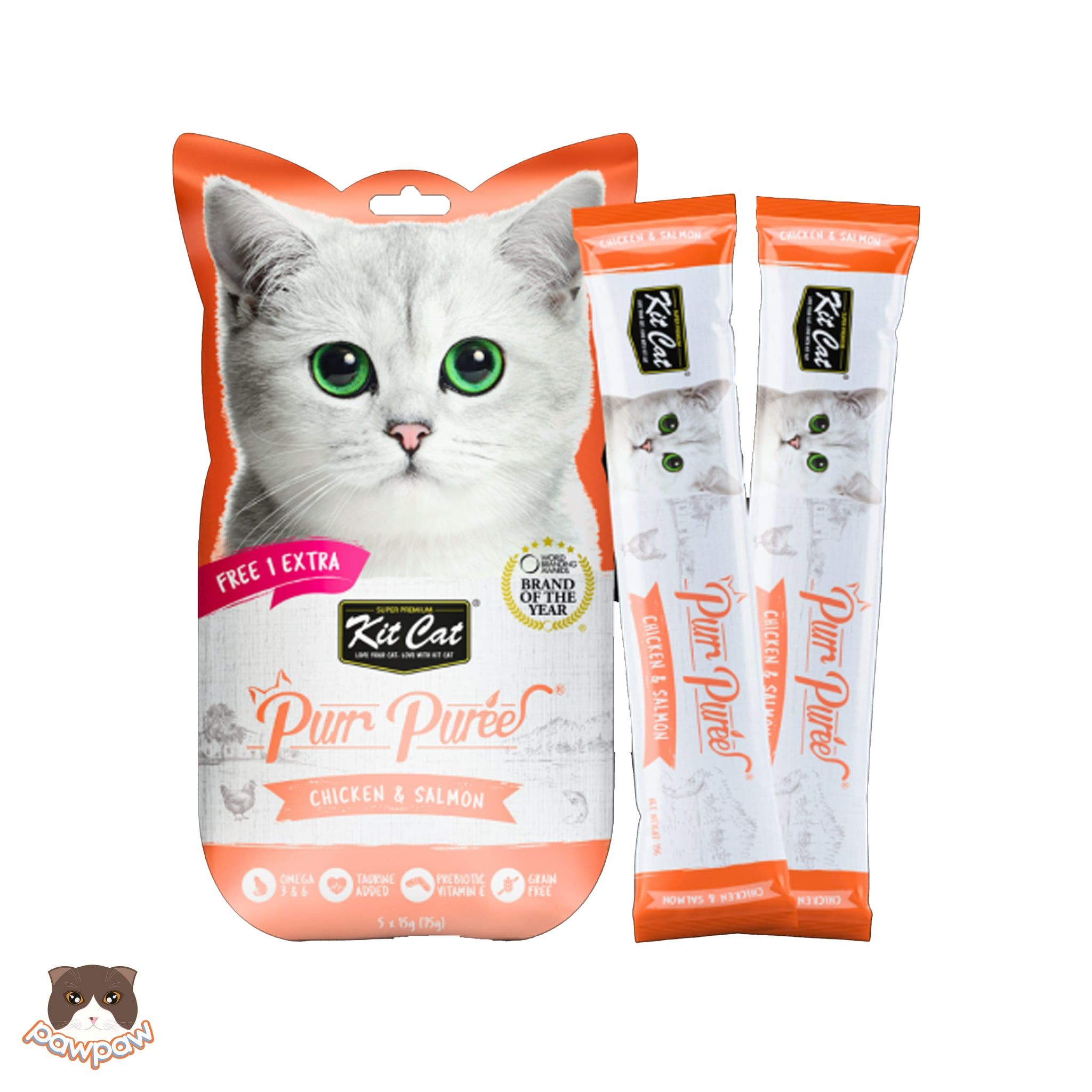  Thức ăn súp thưởng Kitcat PurrPuree 5 thanh 