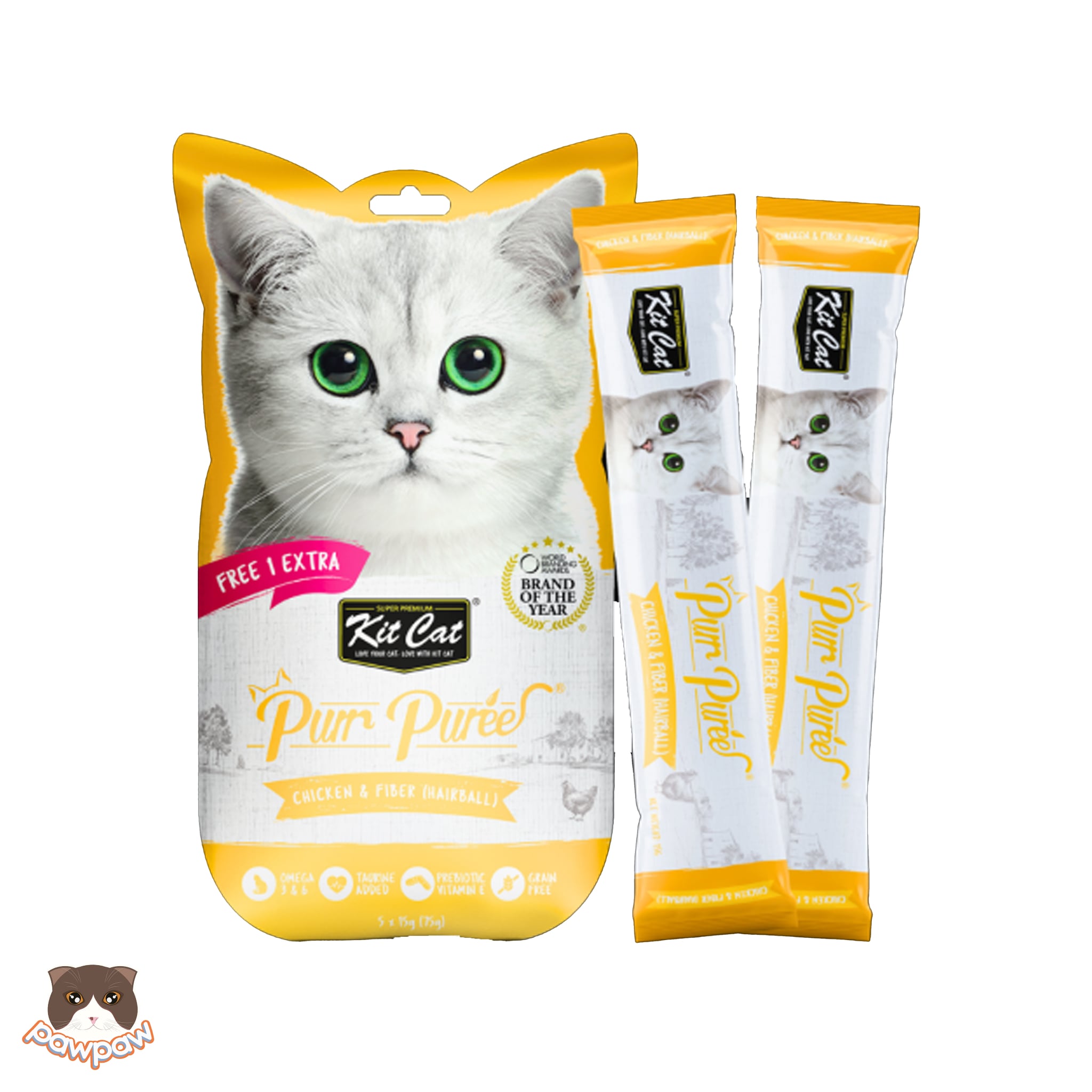  Thức ăn súp thưởng Kitcat PurrPuree 5 thanh 
