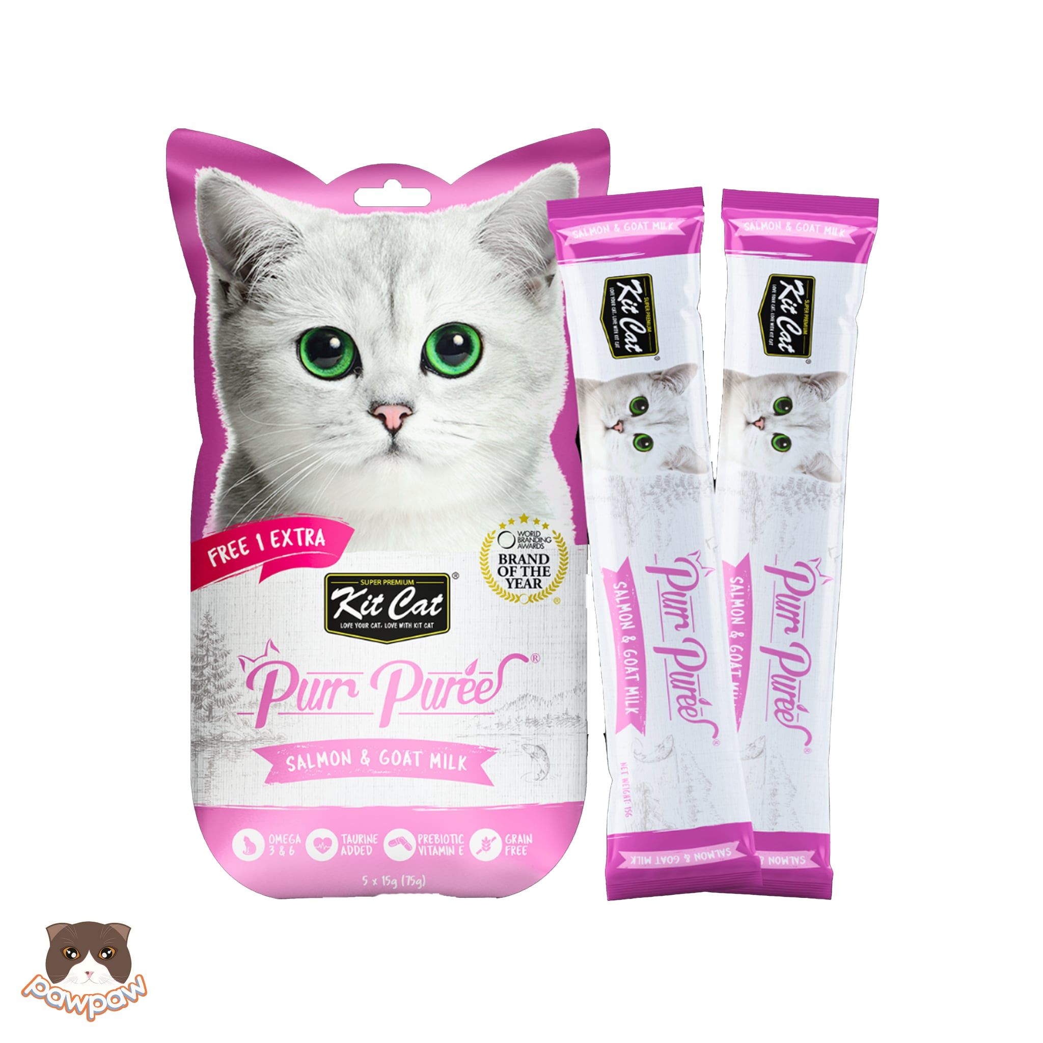  Thức ăn súp thưởng Kitcat PurrPuree 5 thanh 