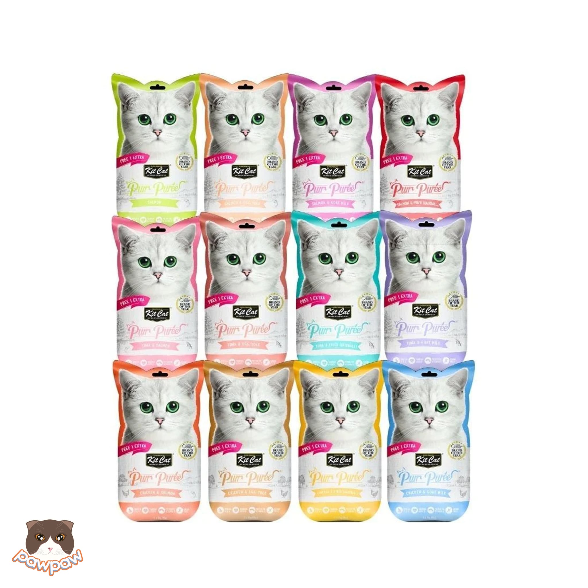 Thức ăn súp thưởng Kitcat PurrPuree 5 thanh 