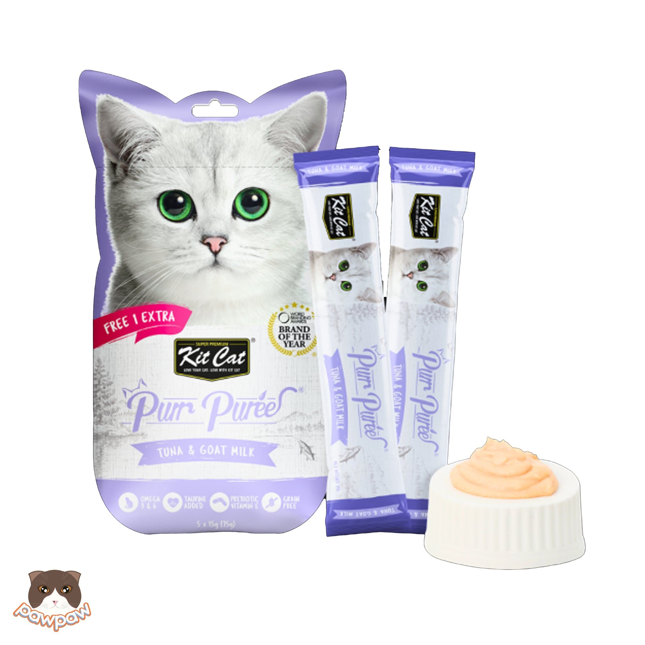  Thức ăn súp thưởng Kitcat PurrPuree 5 thanh 