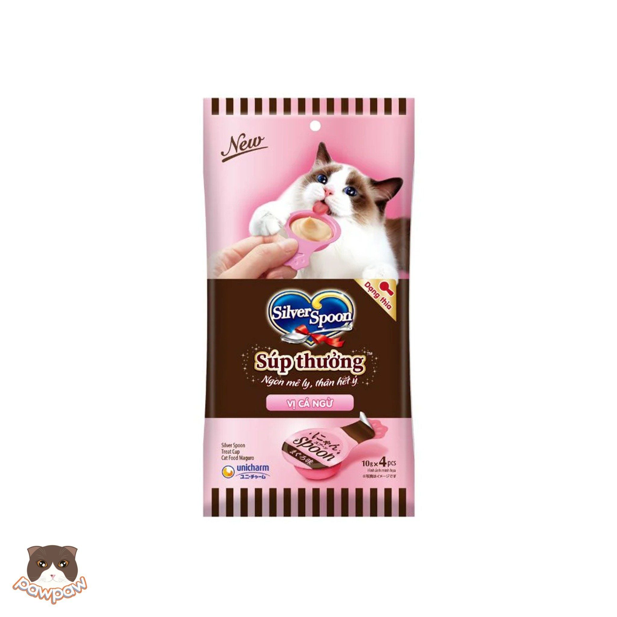  Súp thưởng thìa Silver Spoon 40g (4 thìa) cho mèo 