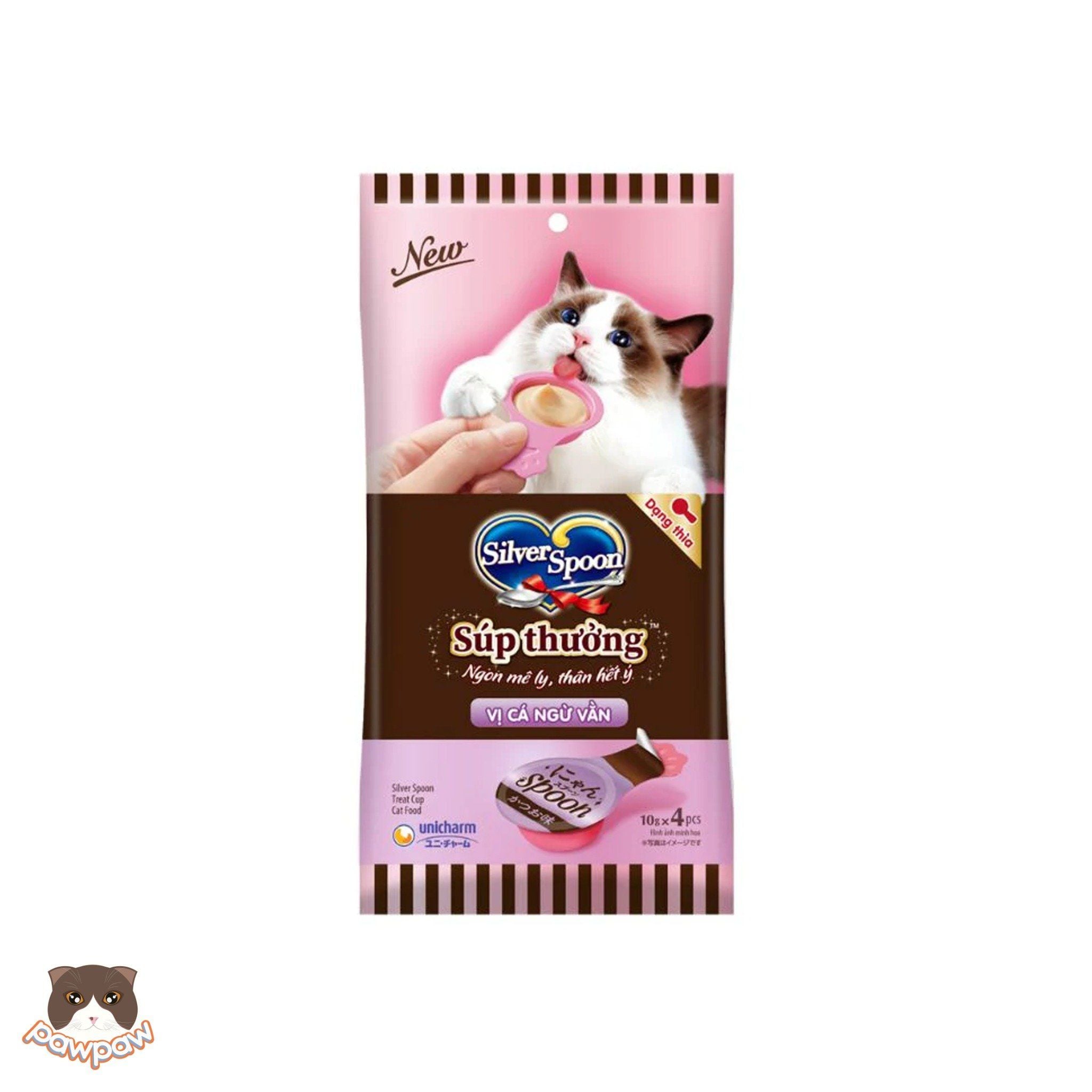  Súp thưởng thìa Silver Spoon 40g (4 thìa) cho mèo 