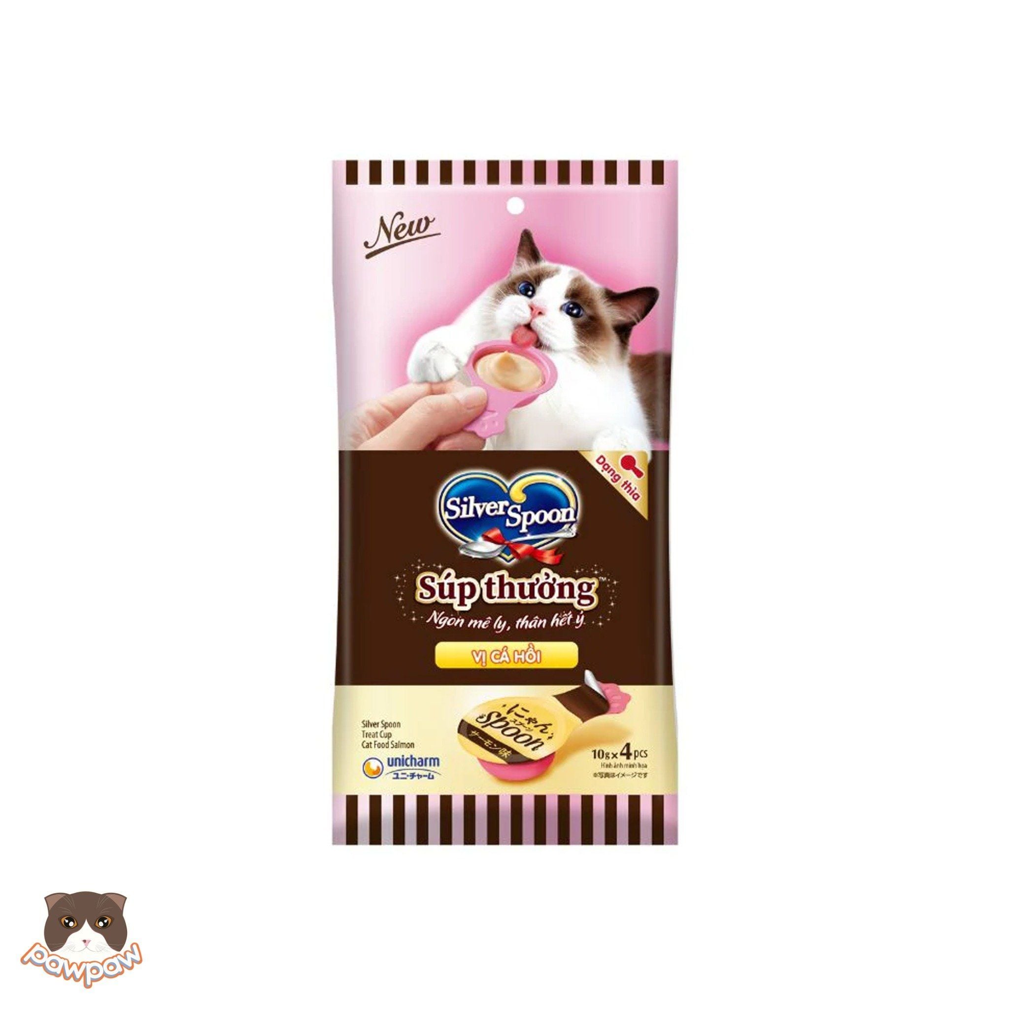  Súp thưởng thìa Silver Spoon 40g (4 thìa) cho mèo 