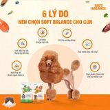  Thức ăn hạt mềm hỗn hợp hoàn chỉnh cho chó trên 2 tháng tuổi Soft Balance Joint & Intestinal ( vị vịt ) 