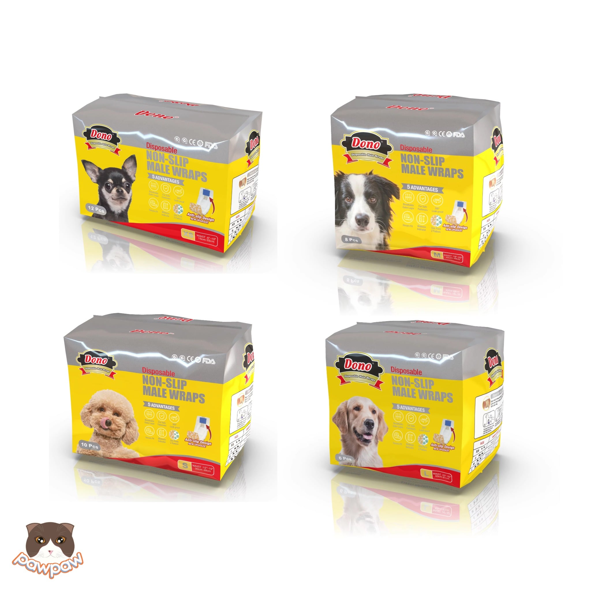  Tả quấn - bỉm cho chó đực Dono Male 