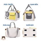  Túi xách lưới có túi trước cho chó mèo 