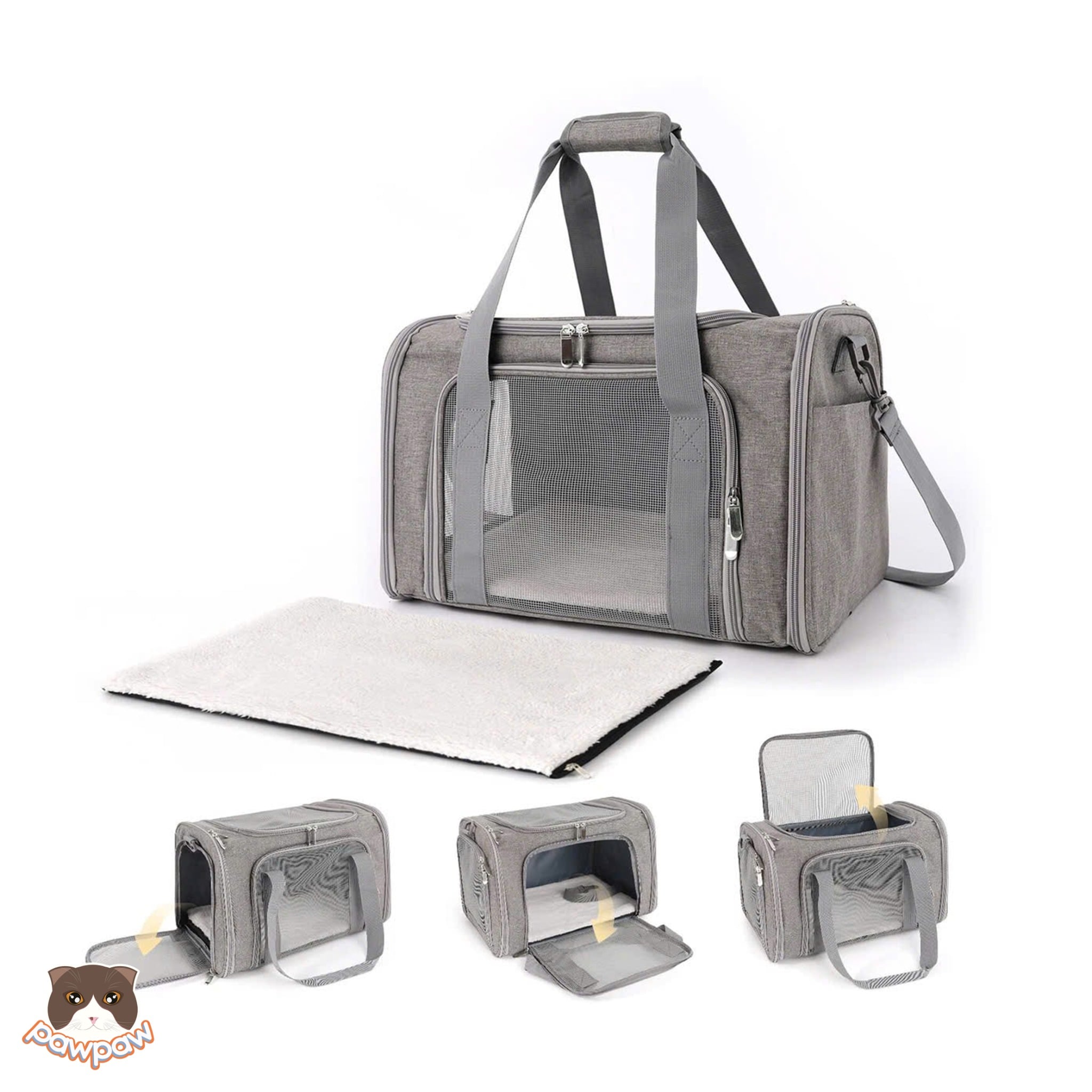  Túi xách lưới lớn cao cấp cho chó mèo 