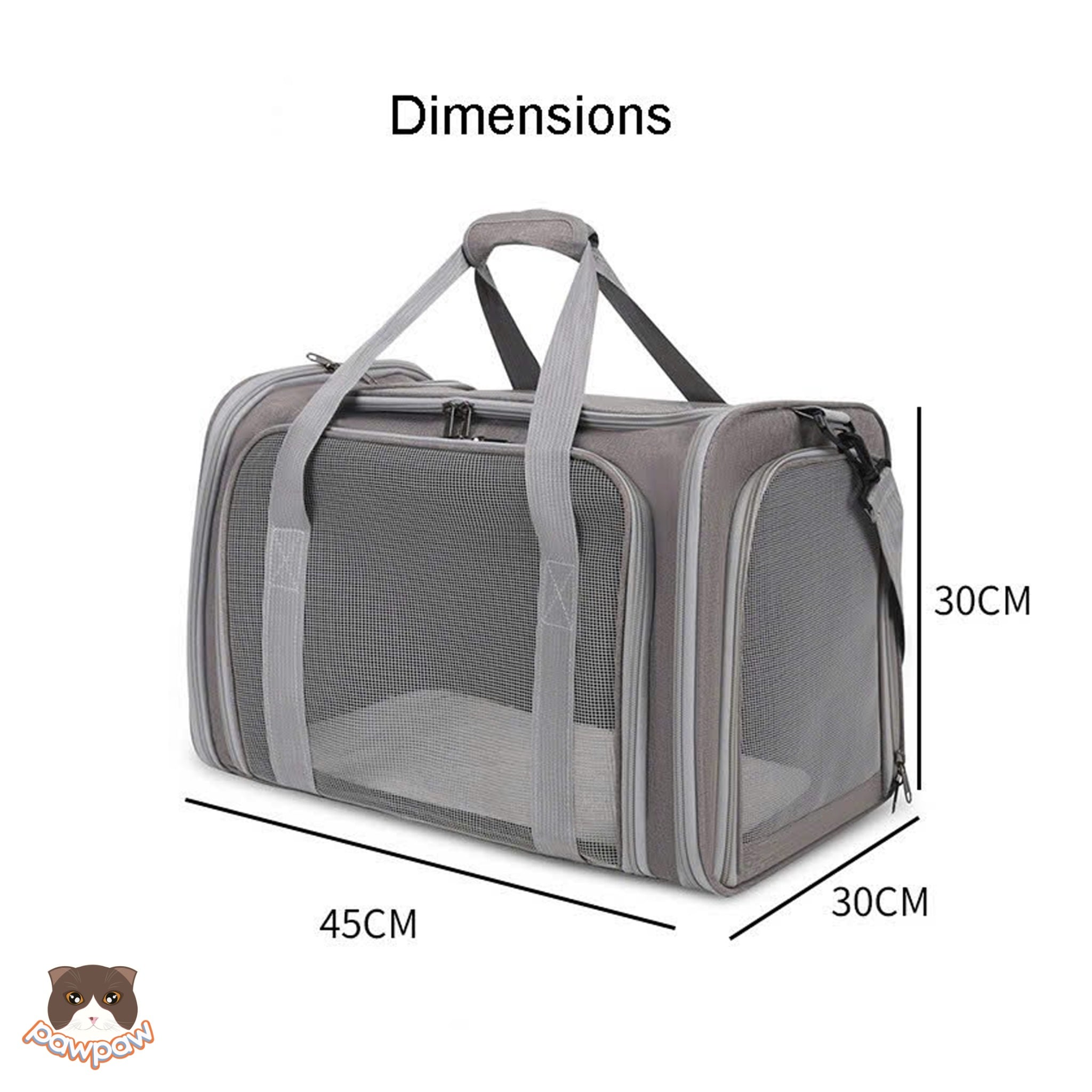  Túi xách lưới lớn cao cấp cho chó mèo 