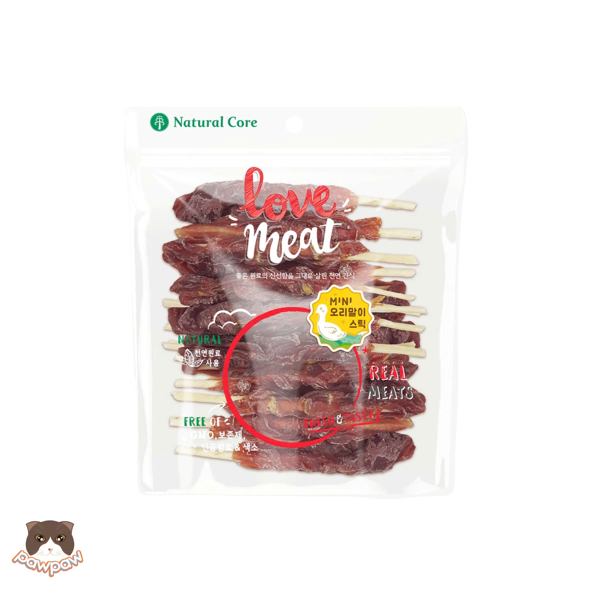  Thịt vịt cuộn da bò Natural Core 160g cho chó 