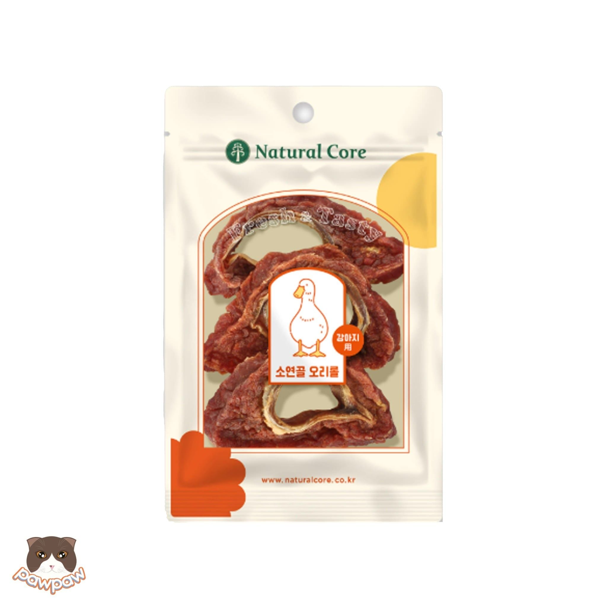  Thức ăn cho chó thịt vịt cuộn sụn bò Natural Core Duck Wrapped Beef Carlitage 65g 