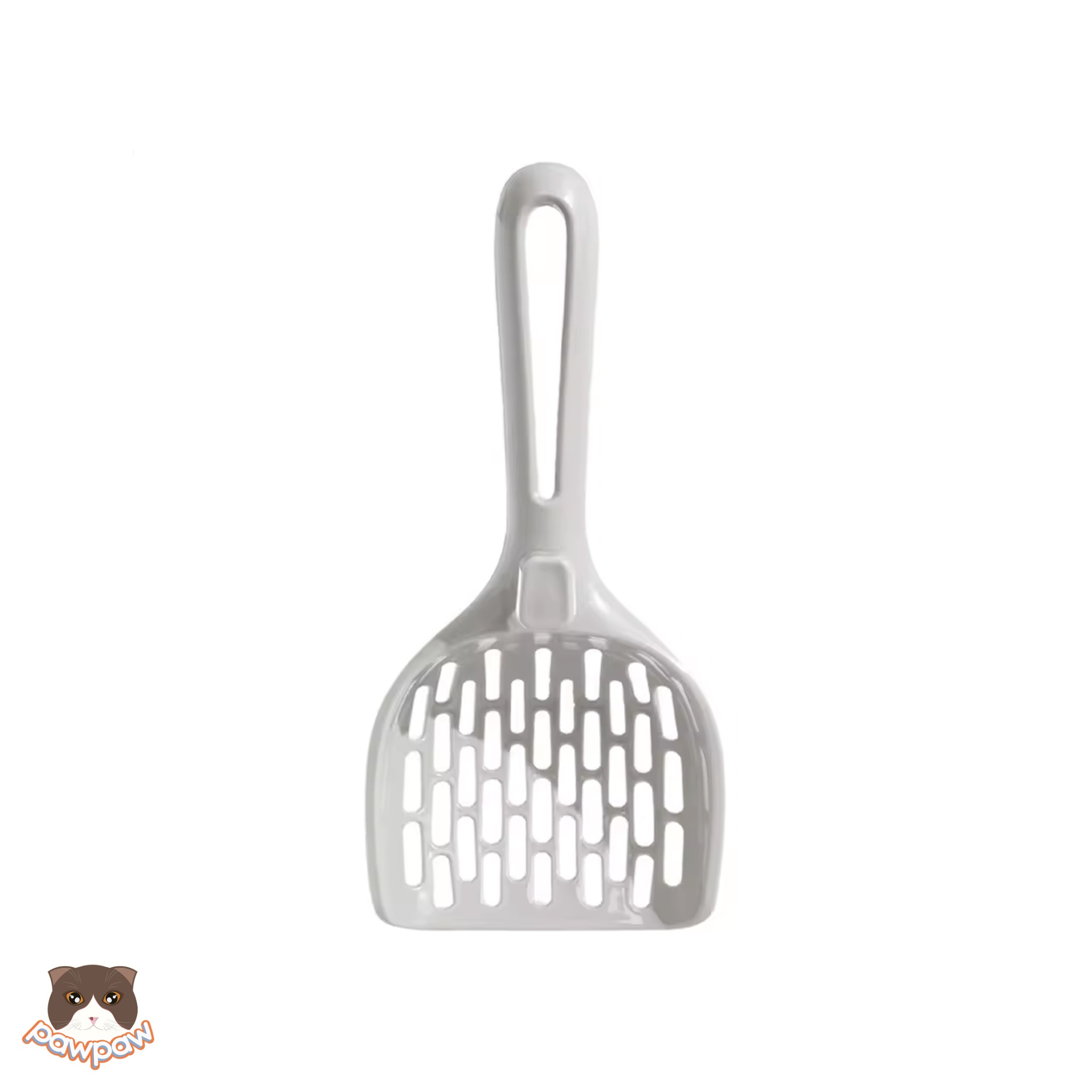  Xẻng dọn cát vệ sinh màu xám rãnh dài cho mèo 