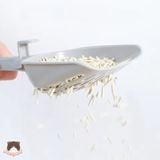  Xẻng dọn cát vệ sinh màu xám rãnh dài cho mèo 