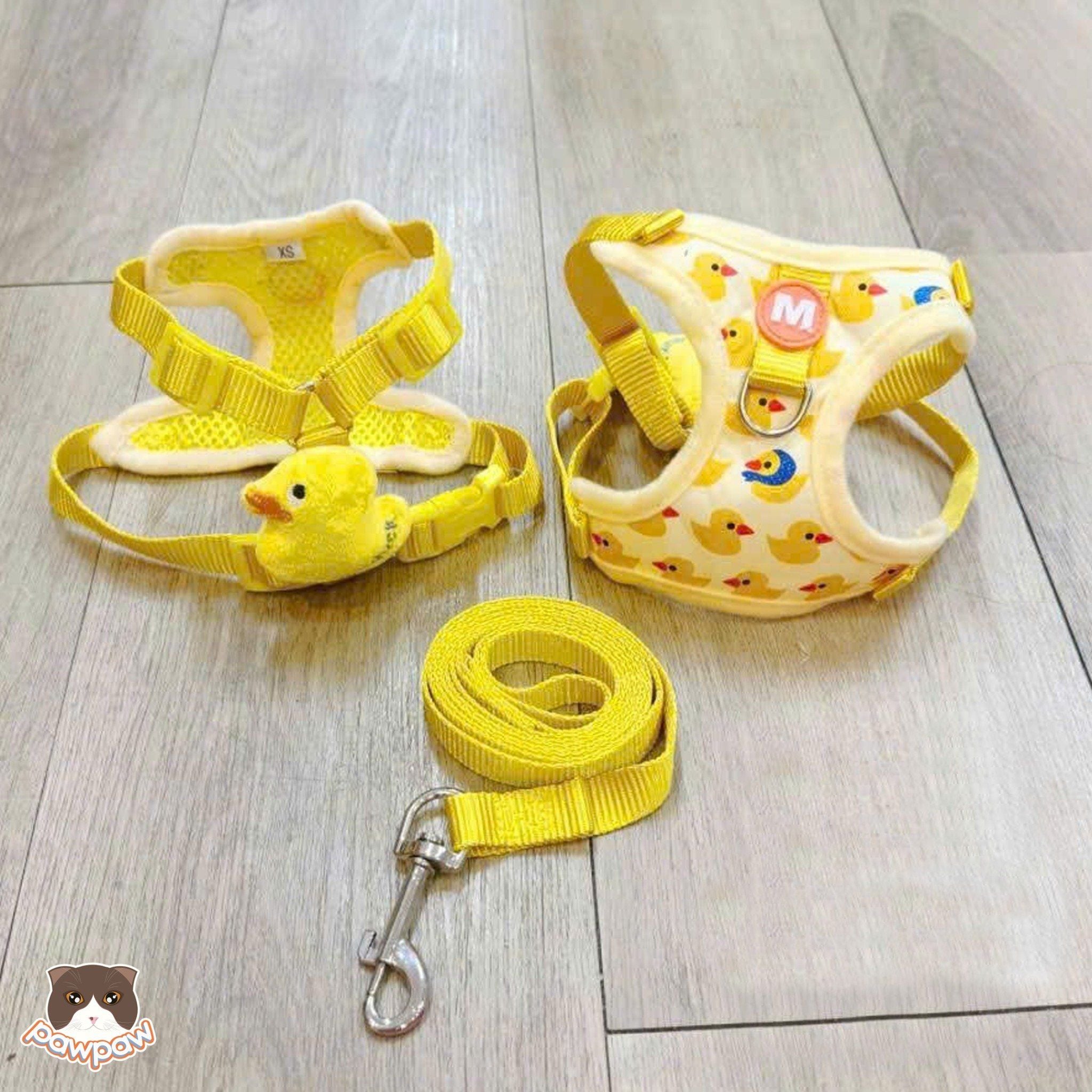  Yếm dắt 2 kiểu vịt vàng cho chó mèo 