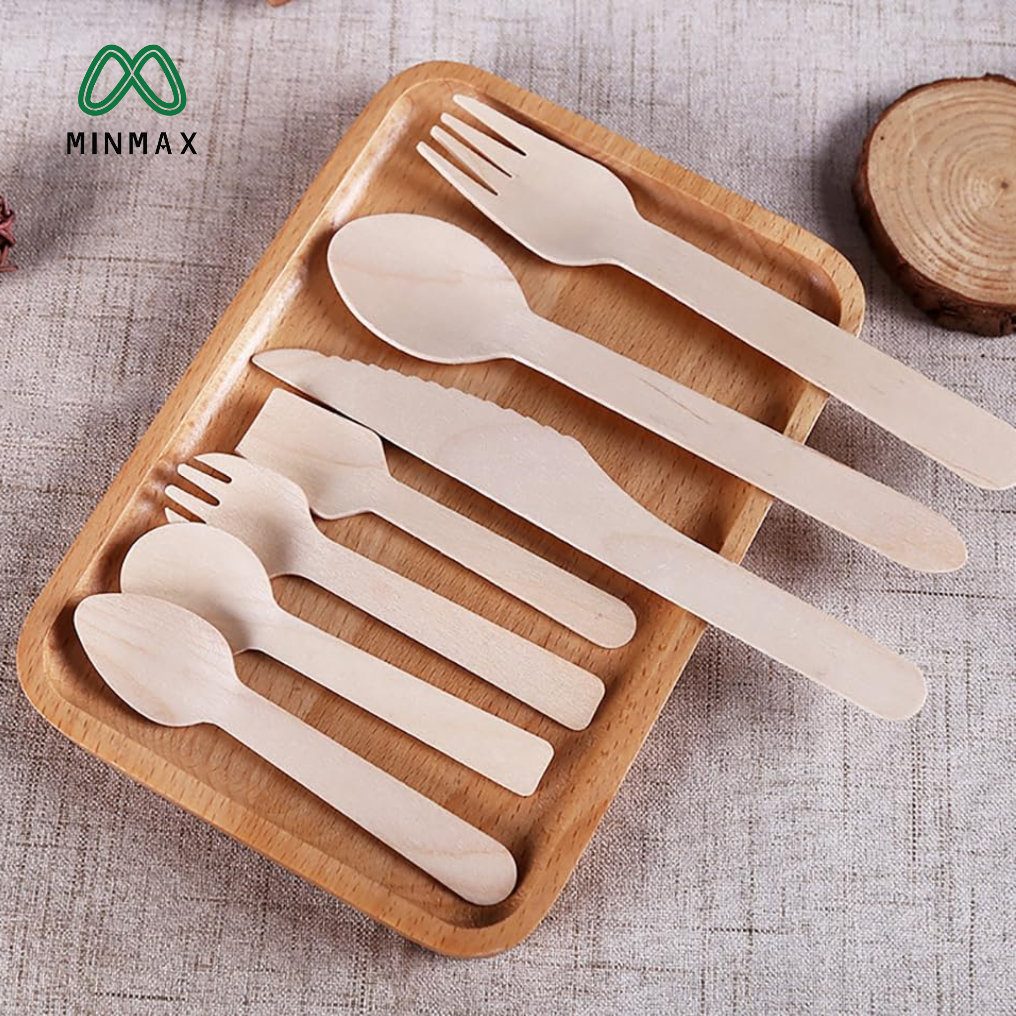  Disposable wooden cutlery 