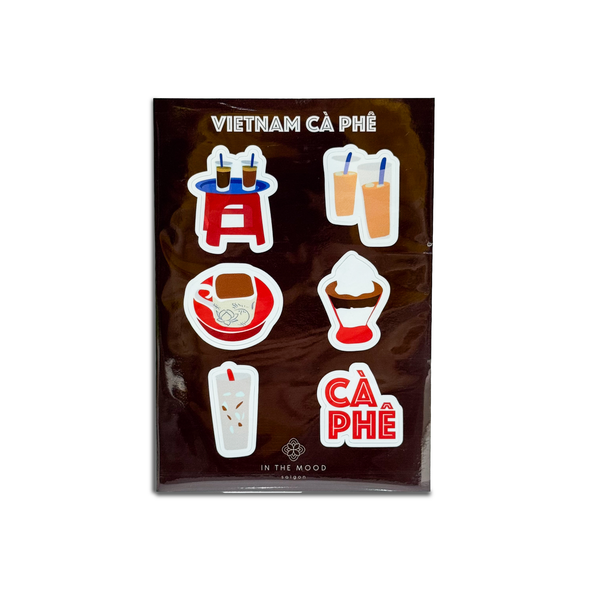 Sticker Set Ca Phe Vietnam 