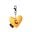 Móc khóa thú bông Wii - What It Isnt Lovey Heart Orange