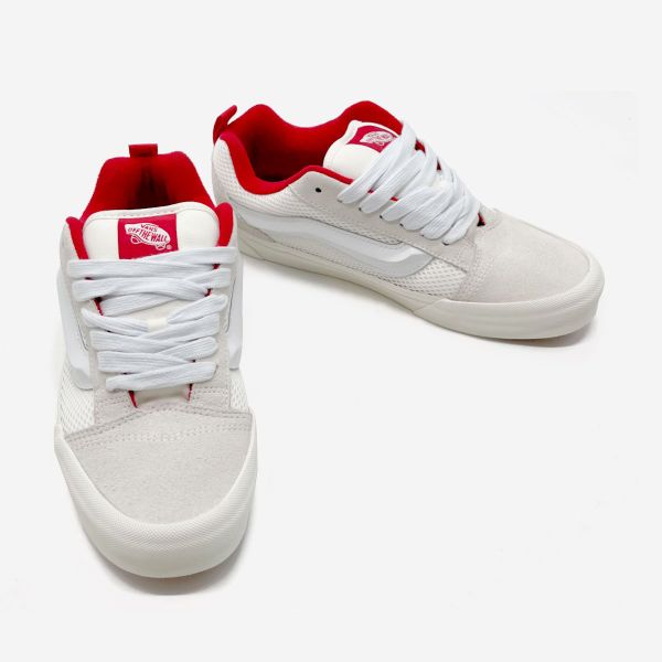 Giày Vans Knu Skool Mesh White/Red