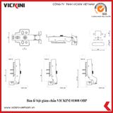 Bản lề bật giảm chấn VICKINI 01808 OBP 