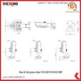  Bản lề bật giảm chấn VICKINI 01818 OBP 