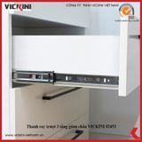  Thanh ray trượt 3 tầng giảm chấn VICKINI 02453 