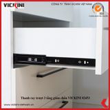  Thanh ray trượt 3 tầng giảm chấn VICKINI 02453 