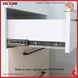  Thanh ray trượt 3 tầng giảm chấn VICKINI 02454 