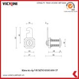  Khóa tủ cốp VICKINI 03103 CP 