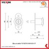  Khoá tủ nhấn VICKINI 03105.024 CP crom bóng 