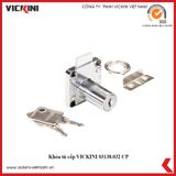  Khóa tủ vuông VICKINI 03138 CP crom bóng 