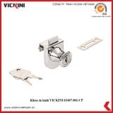  Khóa tủ kính VICKINI 03407.001 CP crom bóng 