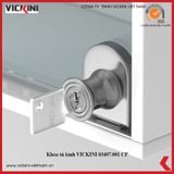  Khóa tủ kính VICKINI 03407.001 CP crom bóng 