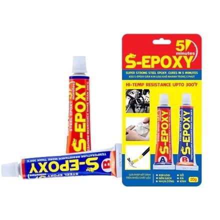  Keo AB vỉ rồng vàng S-EPOXY 56gr (12 vỉ/1H) 