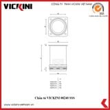  Chân tủ VICKINI 08240 SSS inox mờ 