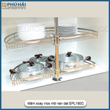  Mâm xoay inox mờ nan dẹt EPL180C 