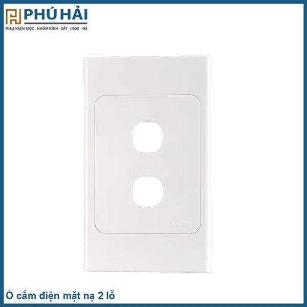  Ổ cắm điện mặt nạ 2 lỗ 