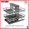  Giá kệ góc mở toàn phần VICKINI 14231.900 PSS inox bóng 