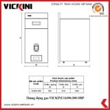  Thùng đựng gạo VICKINI 14300.300 OBP đen 