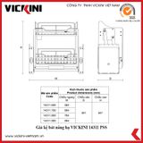  Giá kệ bát nâng hạ VICKINI 14311 PSS inox bóng 