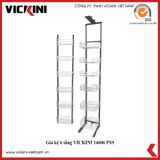  Giá kệ 6 tầng VICKINI 14606 PSS inox bóng 
