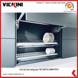  Giá kệ bát đĩa cố định VICKINI 14800 PSS inox bóng 