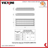  Giá kệ bát đĩa cố định VICKINI 14800 PSS inox bóng 