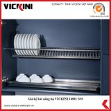  Giá kệ bát đĩa cố định VICKINI 14801 SSS inox mờ 