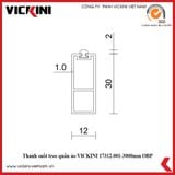  Thanh suốt treo quần áo VICKINI 17312.001-3000mm OBP đen mờ 