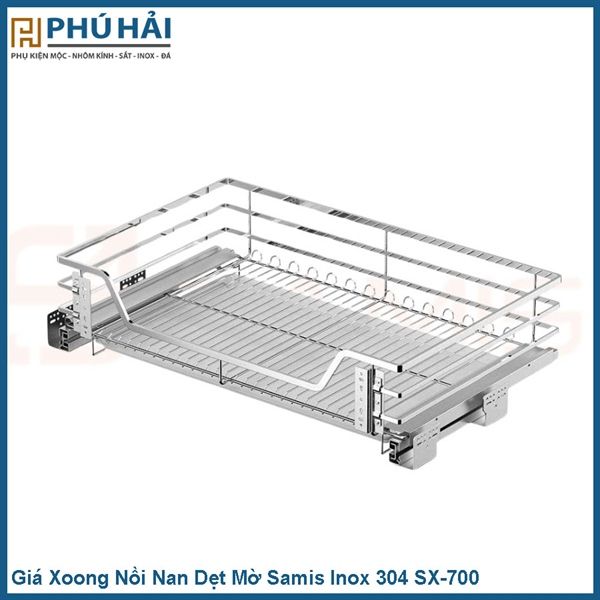  Giá Xoong Nồi Nan Dẹt Mờ Samis Inox 304 Mờ SX-700 