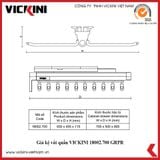  Giá kệ vắt quần VICKINI 18002.700 GRPR xám sơn 
