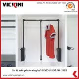  Giá kệ mắc quần áo nâng hạ VICKINI 18205.580 GRPR xám sơn 