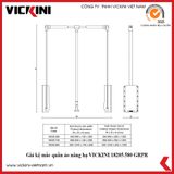  Giá kệ mắc quần áo nâng hạ VICKINI 18205.580 GRPR xám sơn 