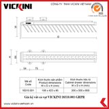  Giá kệ vắt cà vạt VICKINI 18310.001 GRPR xám sơn 