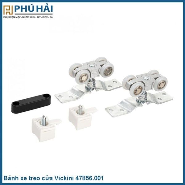  Bánh xe treo cửa Vickini 47856.001 SPR bạc sươn 